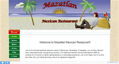 Desktop Screenshot of mazatlanmexicanrestauranttn.com
