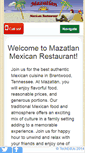 Mobile Screenshot of mazatlanmexicanrestauranttn.com