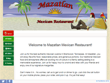 Tablet Screenshot of mazatlanmexicanrestauranttn.com